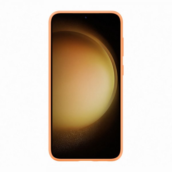 Samsung Original Galaxy S23 Plus Cover Silicone Cover Orange