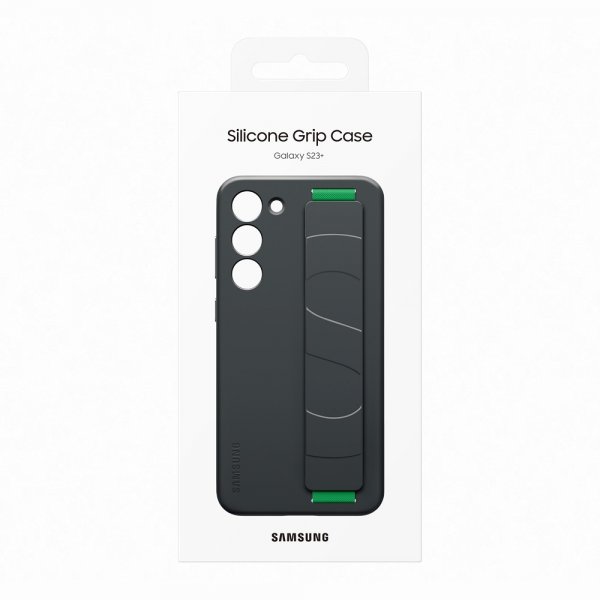 Samsung Original Galaxy S23 Plus Skal Silicone Grip Cover Sort