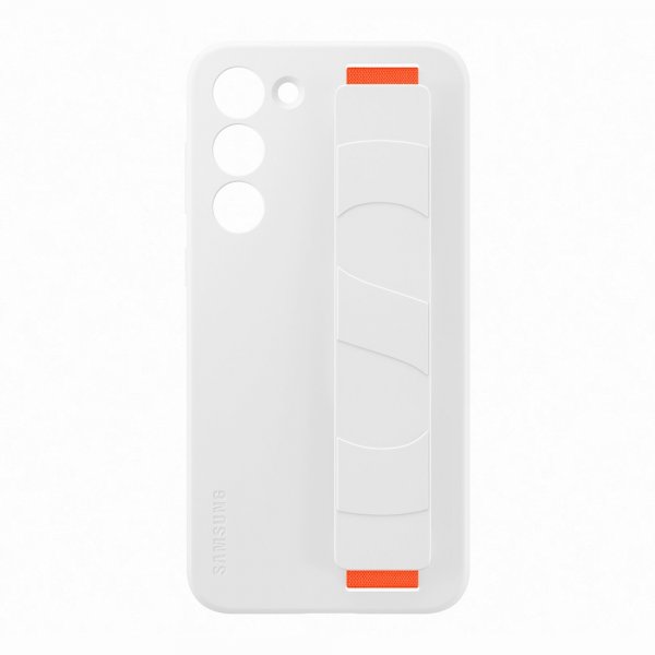 Samsung Original Galaxy S23 Plus Cover Silicone Grip Case Hvid