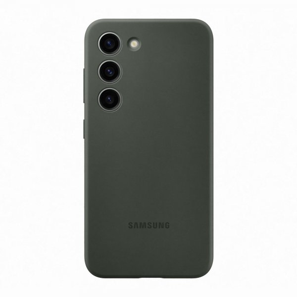 Samsung Original Galaxy S23 Cover Silicone Case Khaki