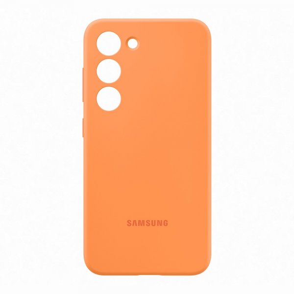 Samsung Original Galaxy S23 Cover Silikone Case Orange