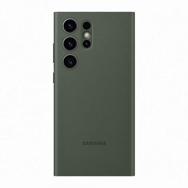 Samsung Original Galaxy S23 Ultra Cover Smart View Wallet Etui Khaki