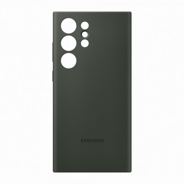 Samsung Original Galaxy S23 Ultra Cover Silikone Cover Khaki