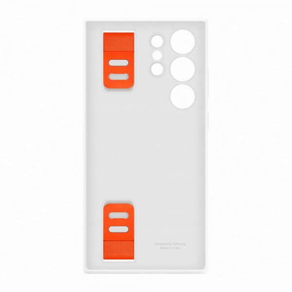 Samsung Original Galaxy S23 Ultra Cover Silicone Grip Case Hvid