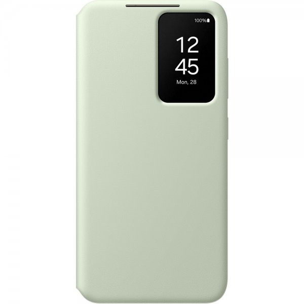 Samsung Original Galaxy S24 Plus Cover Smart View Wallet Case Light Green