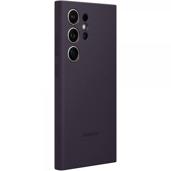 Samsung Original Galaxy S24 Ultra Cover Silikone Dark Violet