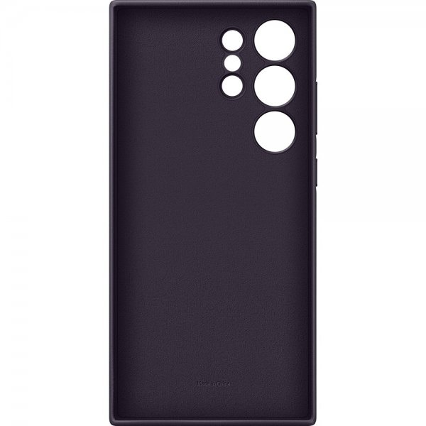 Samsung Galaxy S24 Ultra Cover Vegansk Læder Cover Dark Violet