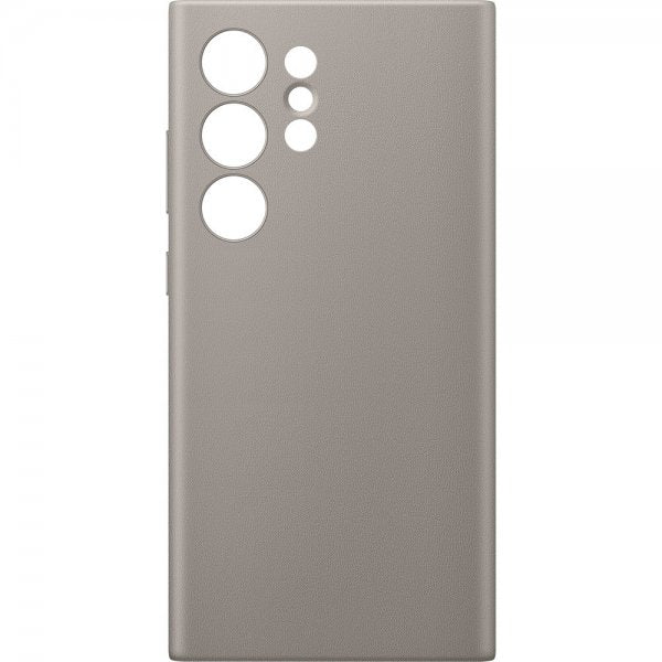 Samsung Original Galaxy S24 Ultra Cover Vegansk Læder Etui Taupe