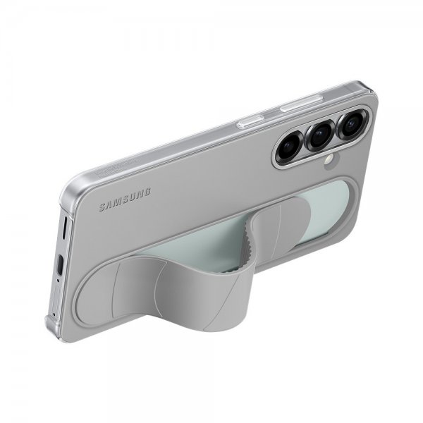Samsung Original Galaxy S25 Cover Standing Grip Case Grå