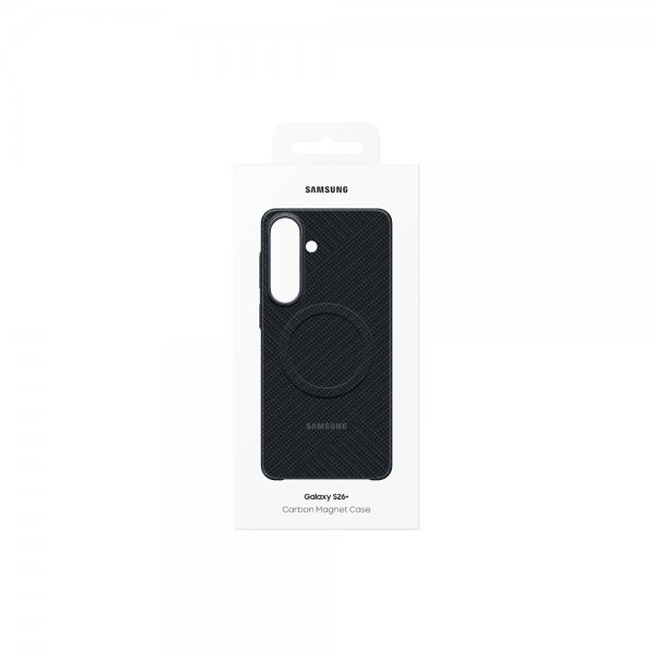Samsung Original Galaxy S26 Plus Cover Carbon Magnetic Etui Sort