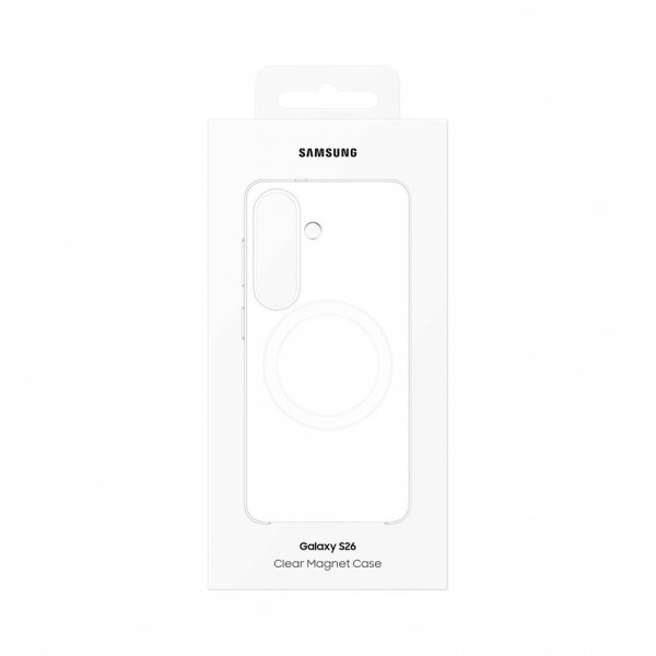 Samsung Original Galaxy S26 Cover Clear Magnet Case Transparent