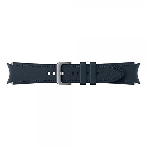 Samsung Original Galaxy Watch 20mm Armbånd Hybrid læderrem (S/M) Navy