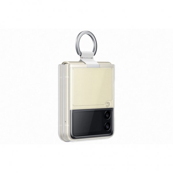 Samsung Original Galaxy Z Flip 3 Cover Clear Cover med Ring Transparent