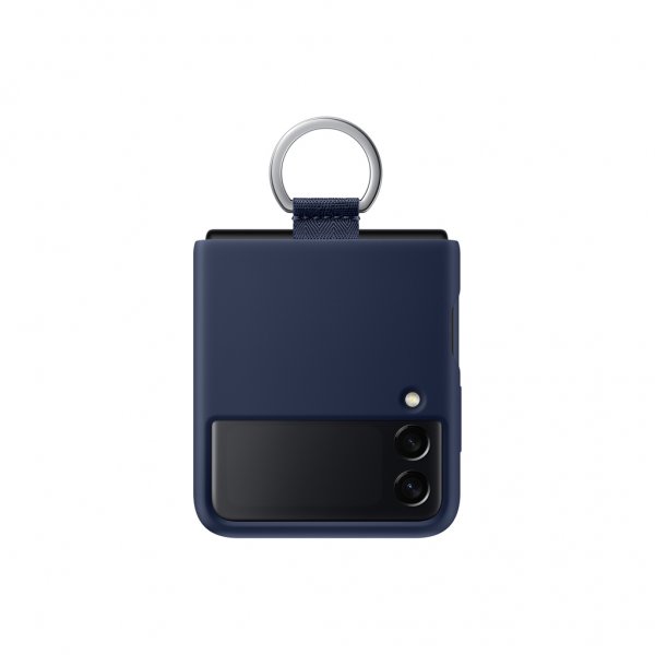 Samsung Original Galaxy Z Flip 3 Cover i Silikone med Ring Navy