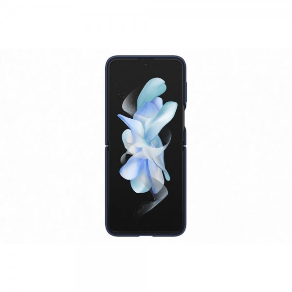 Samsung Original Galaxy Z Flip 4 Cover Silikone Cover med Ring Navy