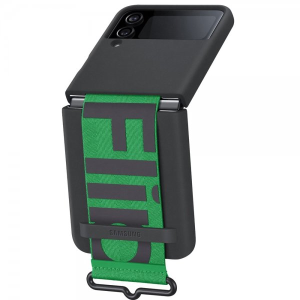 Samsung Original Galaxy Z Flip 4 Cover Silicone Cover with Strap Sort