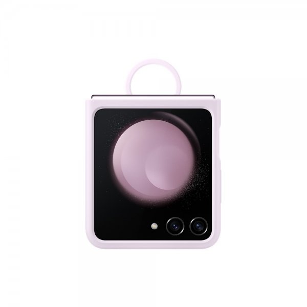 Samsung Original Galaxy Z Flip 5 Cover Silikone Cover med Ring Lavendel