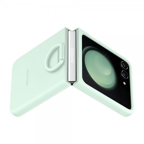 Samsung Original Galaxy Z Flip 5 Cover Silikone Cover med Ring Mint