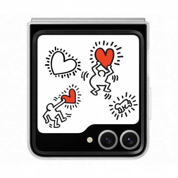 Samsung Original Galaxy Z Flip 6/Galaxy Z Flip 7 FE Cover Flipsuit Case Hvid
