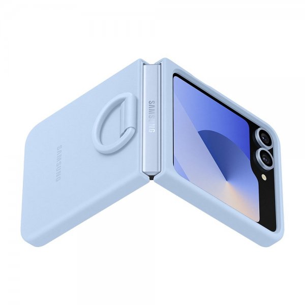 Samsung Original Galaxy Z Flip 6/Flip 7 FE Cover Silicone Case Blå