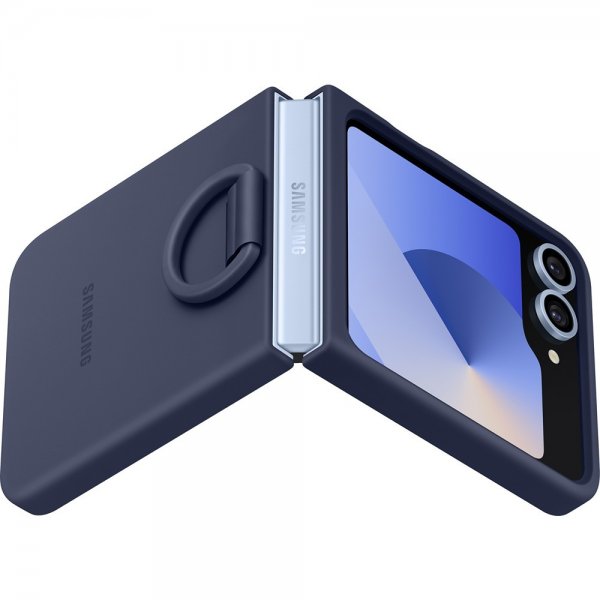 Samsung Original Galaxy Z Flip 6/Flip 7 FE Skal Silikonecover Navy