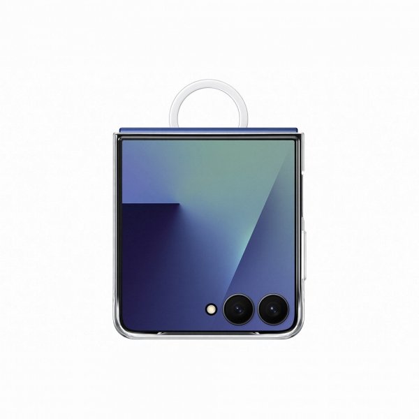 Samsung Original Galaxy Z Flip 7 Skal Ring Case Clear Transparent