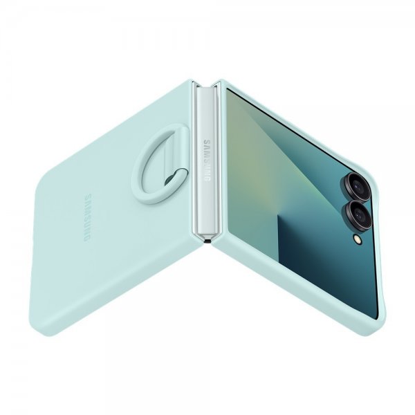 Samsung Original Galaxy Z Flip 7 Cover Ring Case Silikone Mint