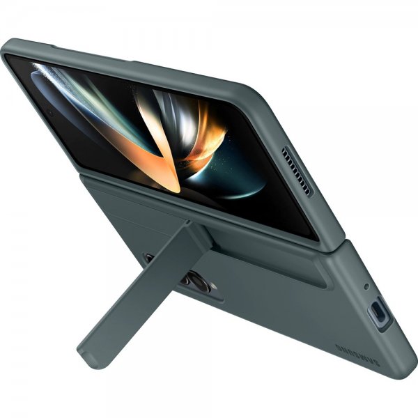 Samsung Original Galaxy Z Fold 4 Cover Standing Cover with Pen Graygreen