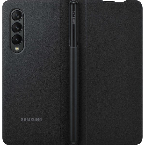 Samsung Original Galaxy Z Fold3 Cover Flip Cover med Pen Sort