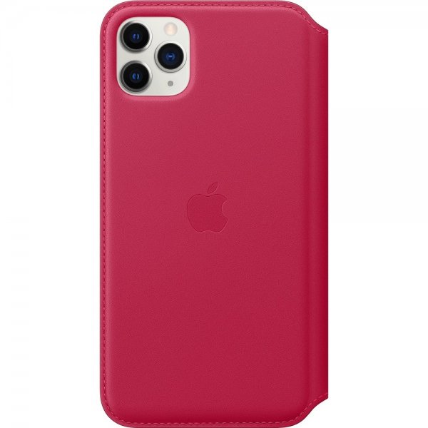 Apple Original iPhone 11 Pro Max Læder Folio Hindbær