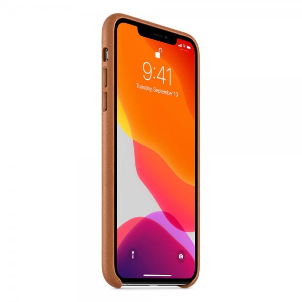 Apple Original iPhone 11 Pro Max Læder Cover Brun