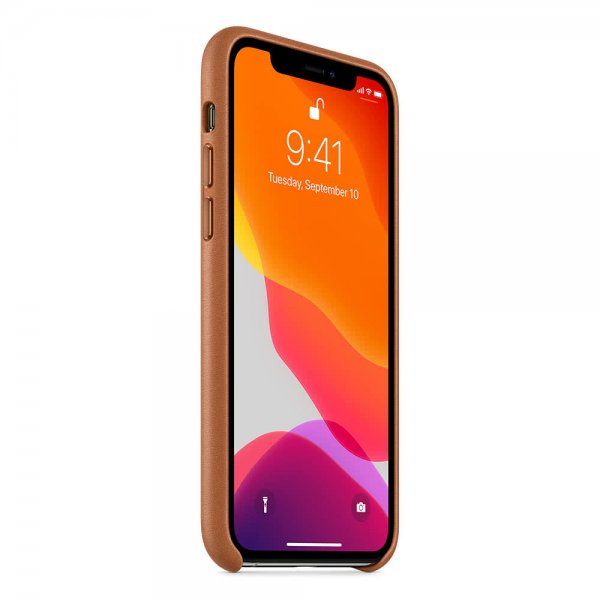 Apple Original iPhone 11 Pro Cover Læder Saddle Brown