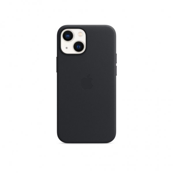 Apple Original iPhone 13 Cover Leather Case MagSafe Midnatt