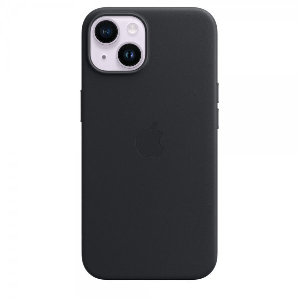 Apple Original iPhone 14 Plus Cover Læder MagSafe Midnat