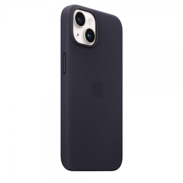 Apple Original iPhone 14 Plus Cover Læder MagSafe Sortlilla