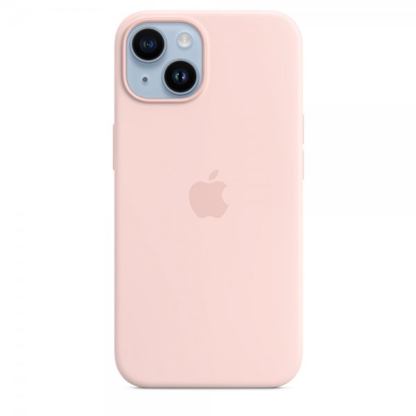 Apple Original iPhone 14 Plus Cover Silikoneetui MagSafe Kridtrose