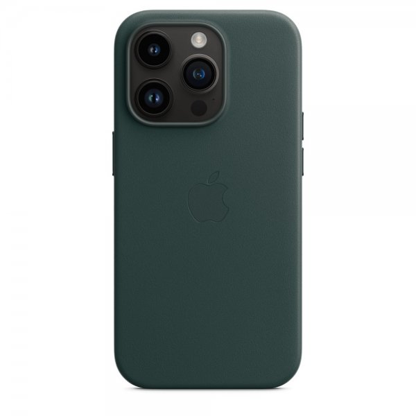 Apple Original iPhone 14 Pro Max Cover Lædercover MagSafe Skovgrøn