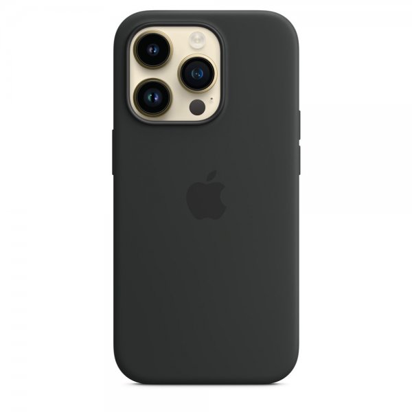 Apple Original iPhone 14 Pro Max Skal Silikonecover MagSafe Midnat
