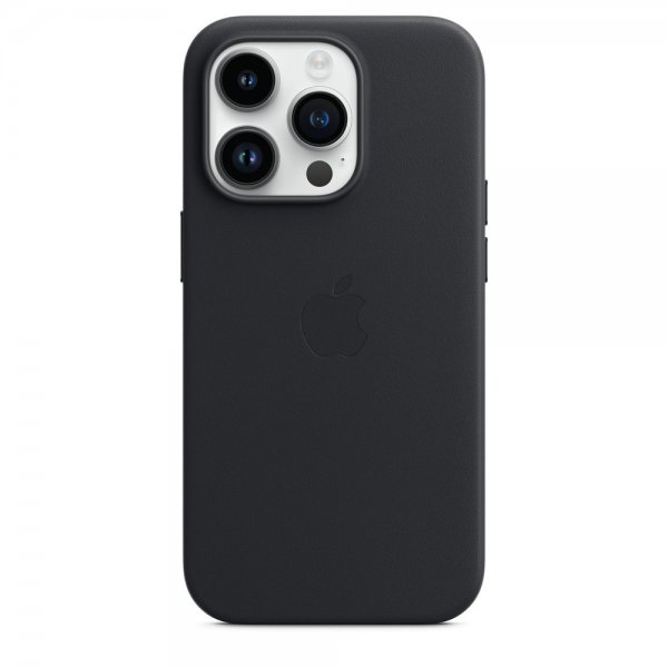 Apple Original iPhone 14 Pro Cover Læderetuier MagSafe Midnat