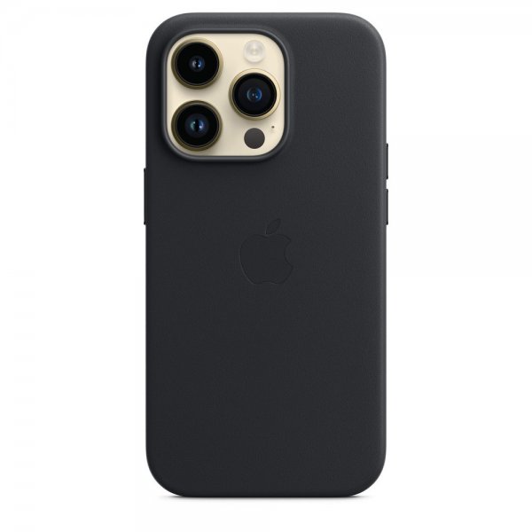 Apple Original iPhone 14 Pro Cover Læderetuier MagSafe Midnat