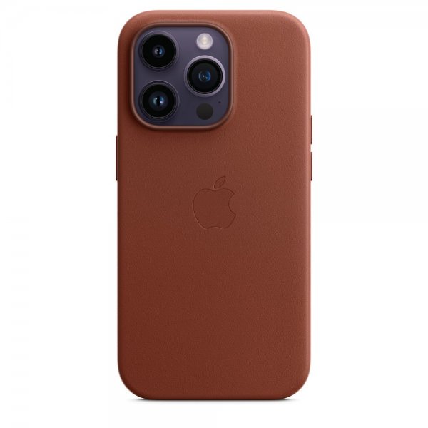 Apple Original iPhone 14 Pro Cover Leather Case MagSafe Umbra