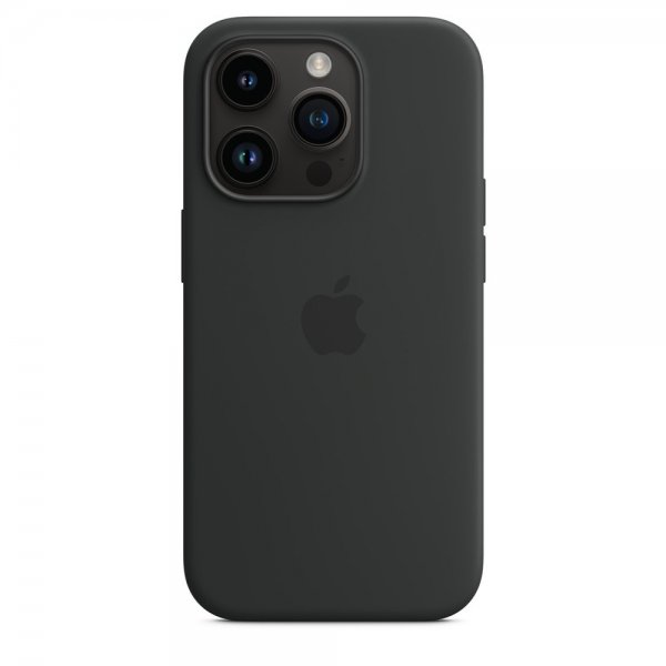 Apple Original iPhone 14 Pro Cover Silikonecover MagSafe Midnat