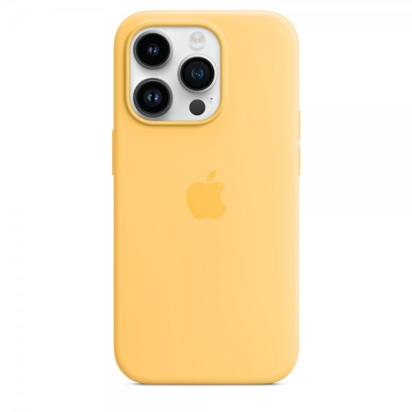 Apple Original iPhone 14 Pro Cover Silikonecover MagSafe Solskin