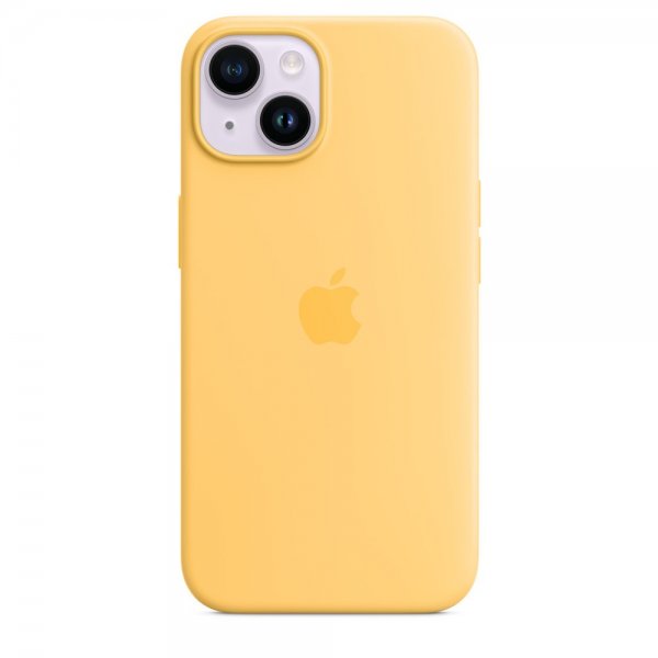 Apple Original iPhone 14 Cover Silikoneetui MagSafe Solskin