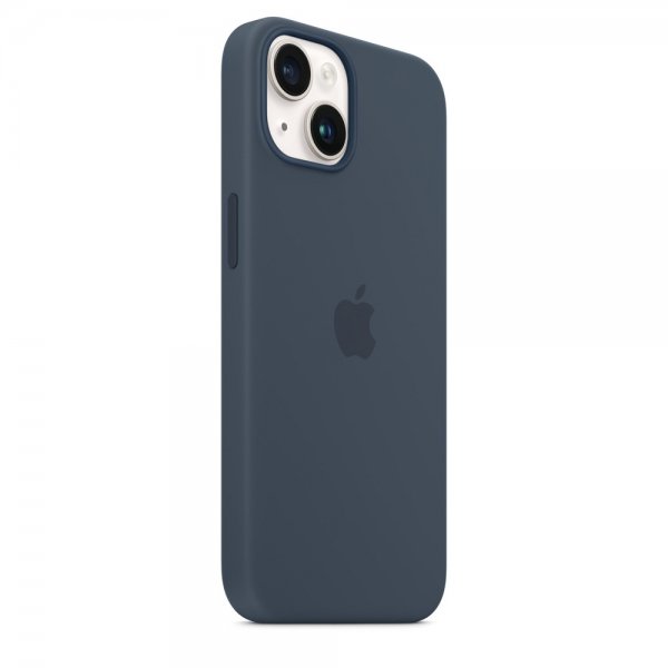 Apple Original iPhone 14 Cover Silicone Case MagSafe Stormblå
