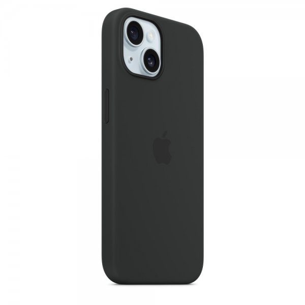 Apple Original iPhone 15 Plus Cover Silikone MagSafe Sort