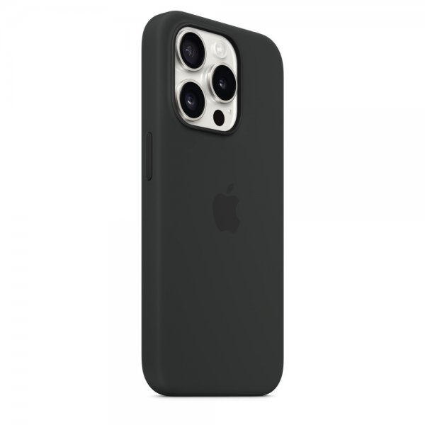 Apple Original iPhone 15 Pro Max Cover Silikone MagSafe Sort
