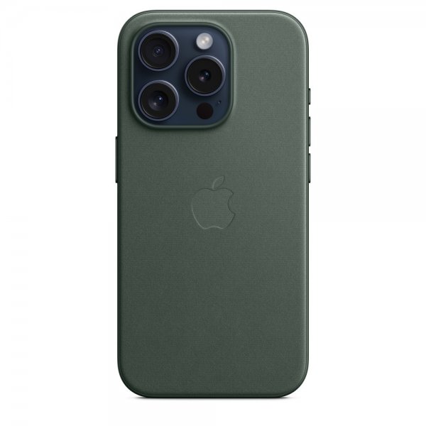 Apple Original iPhone 15 Pro Cover FineWoven MagSafe Vintergrøn