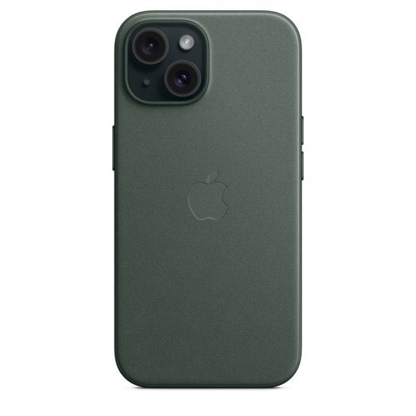 Apple Original iPhone 15 Cover FineWoven MagSafe Vintergrøn