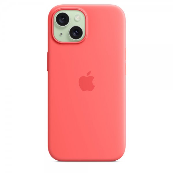 Apple Original iPhone 15 Cover Silikone MagSafe Guava